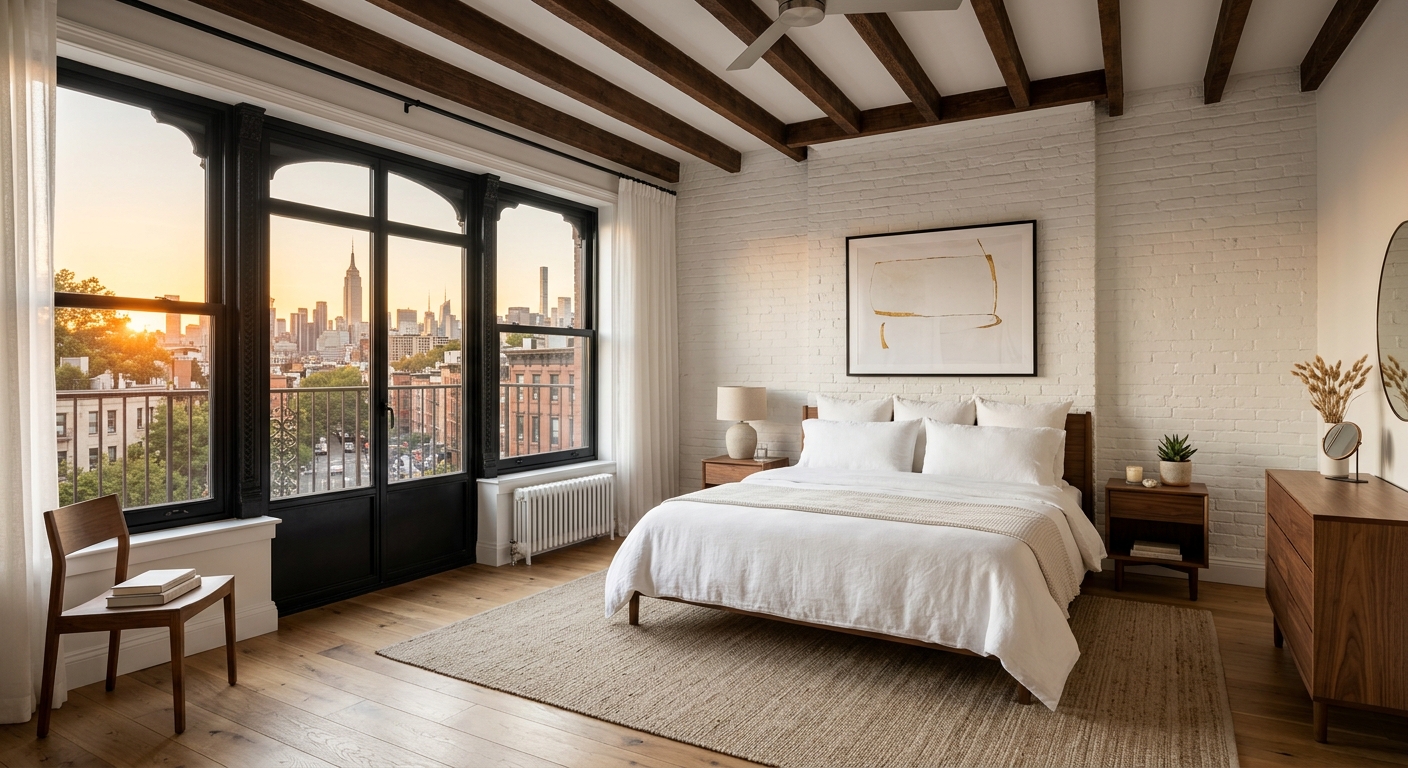 Style loft new-yorkais chambre